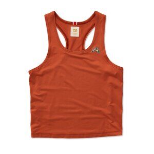 Tracksmith Twilight Crop Tank - Burnt Orange - size M